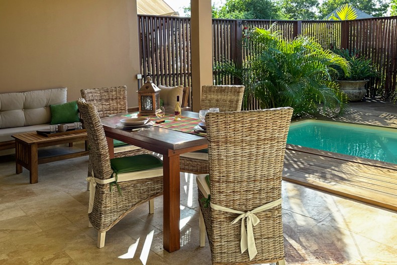 Bac à punch vue mer Tribord Anses d'Arlet