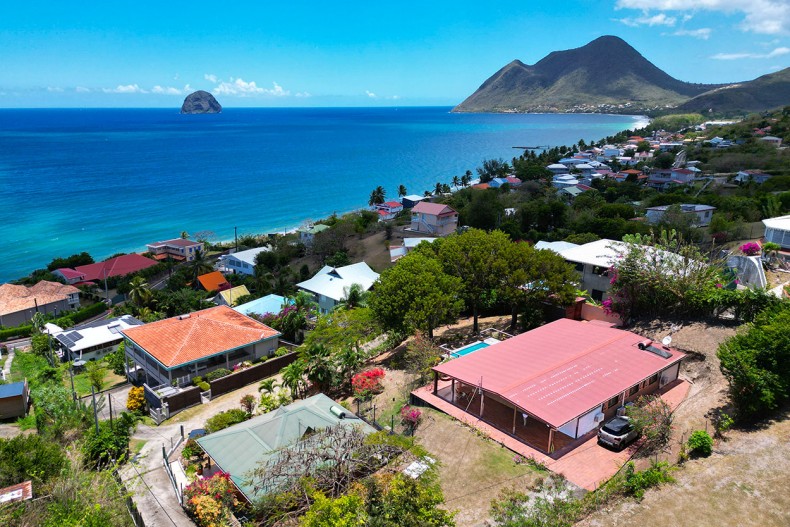 Location maison Haut du Diamant Martinique vue