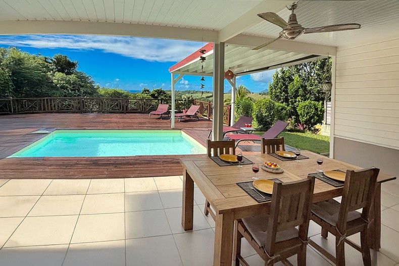 Location villa avec piscine Sainte Luce