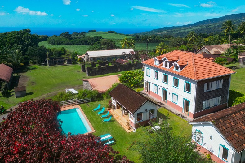 Maison du Géreur vue Saint Pierre Martinique