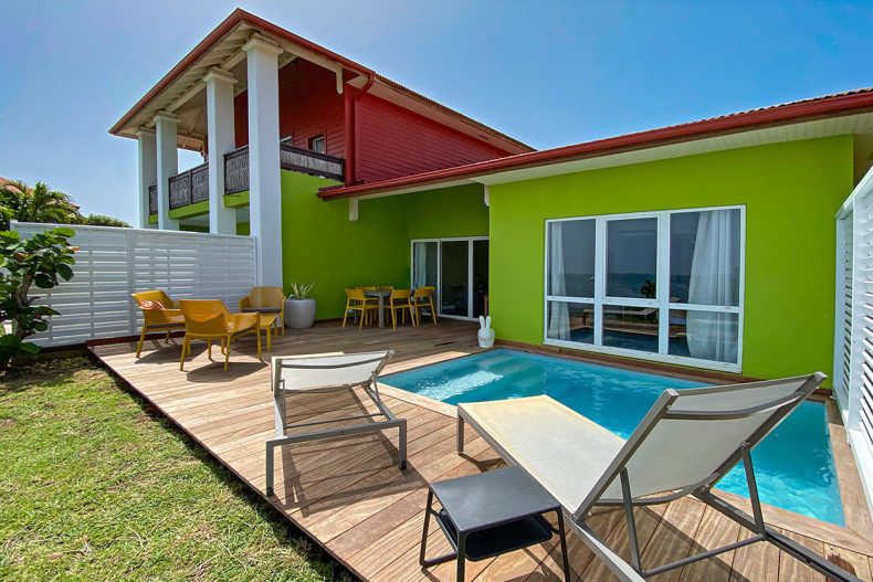villa sur le bord de mer martinique