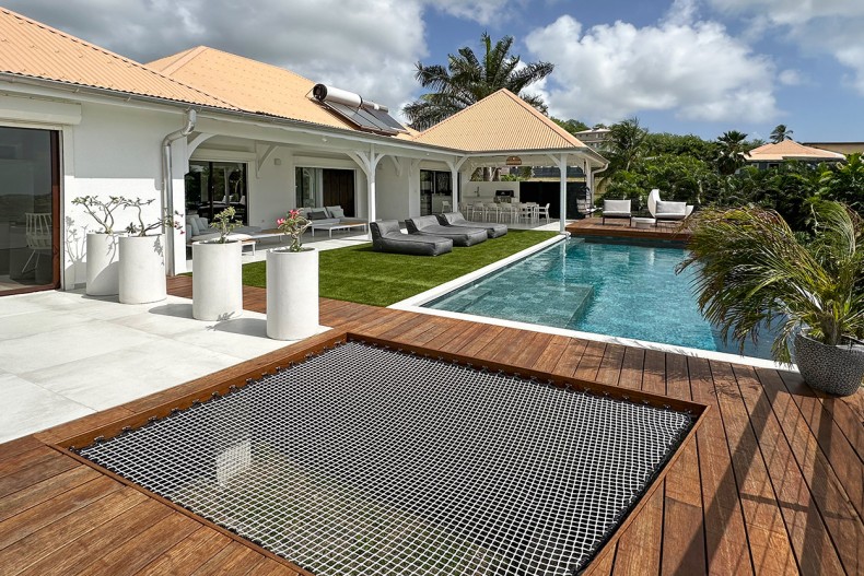 Villa 5 étoiles Martinique trampoline