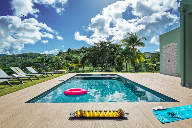 location villa MODERNE de luxe Martinique trois ilets