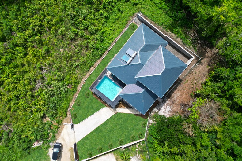 Plan villa Diamant Bleu Martinique