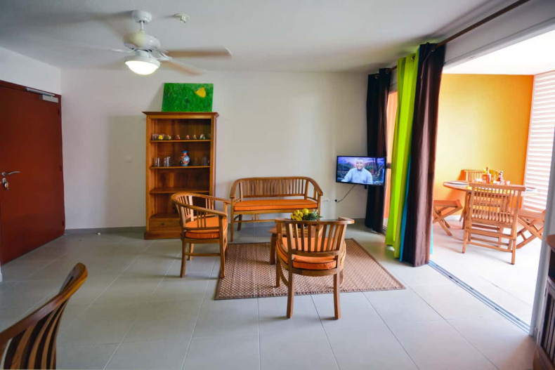 Résidence des iles T3 salon TV