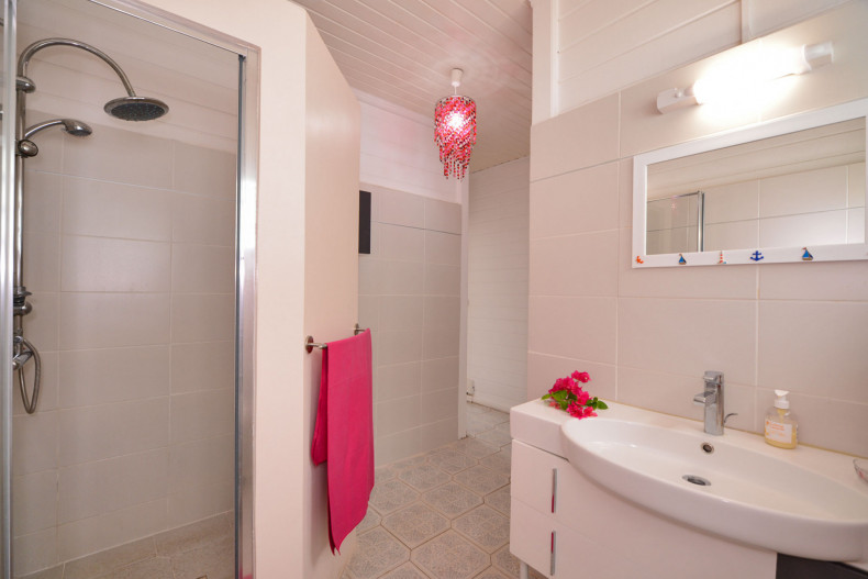 La salle d'eau et dressing de la suite le robert