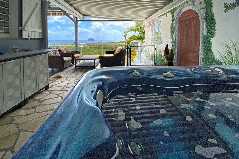 Location avec piscine et spa Le diamant