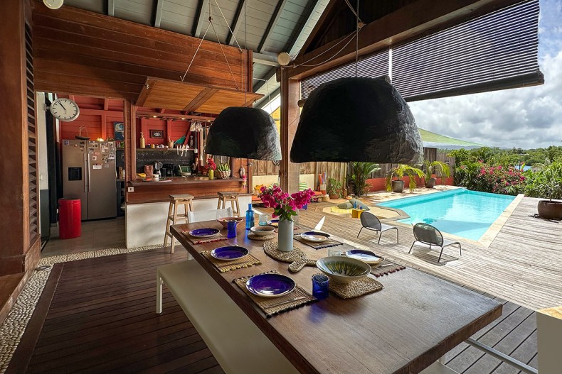 Location villa Paloma Trois Ilets piscine