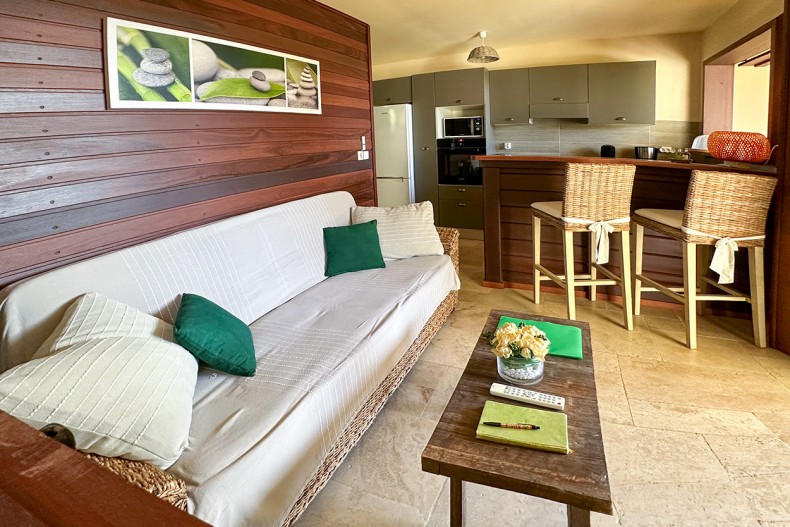 Le salon TV vue mer Tribord