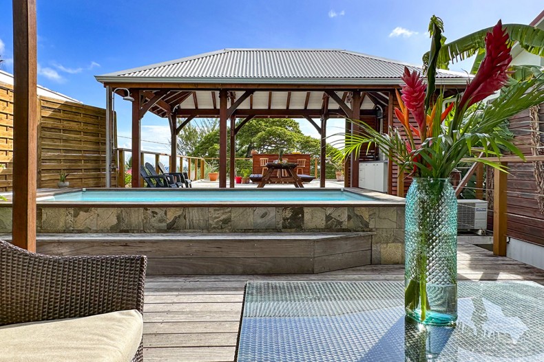 Location maison piscine sur le toit du Diamant