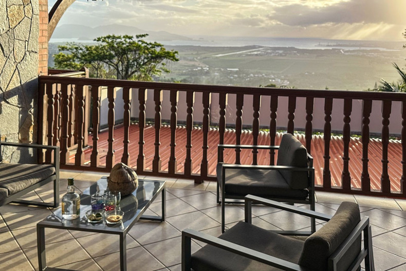 terrasse vue Location Martinique Belle Ame le Lamentin