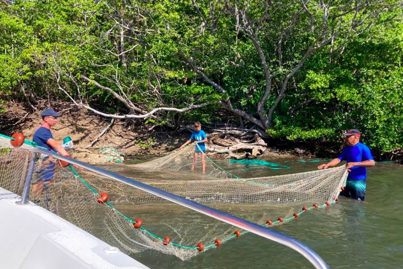 Sortie en mer pêche à la seine Martinique