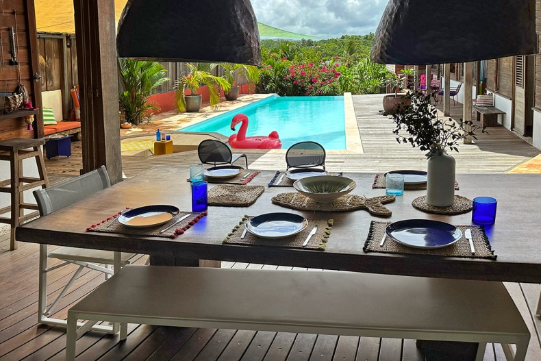 Location villa Paloma Trois Ilets piscine