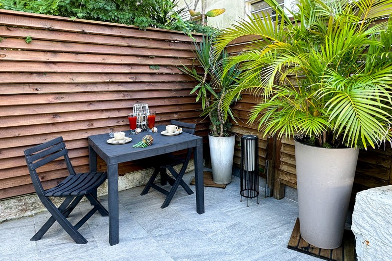 du Jasmin Location Anse Mitan Table terrasse