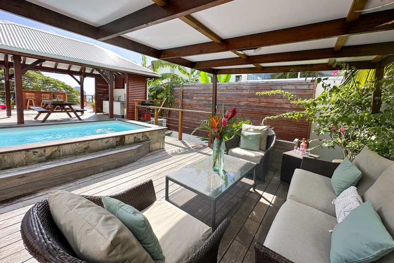 Location maison piscine sur le toit du Diamant