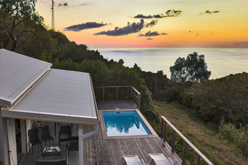 Location bungalow de luxe martinique le carbet ti sunset