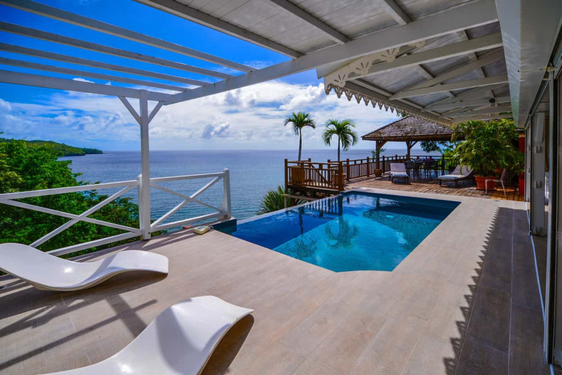 Vue mer Les Anses d'Arlet GRAND LARGE