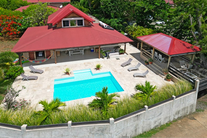 Villa Cap Lagon Martinique location sur la plage