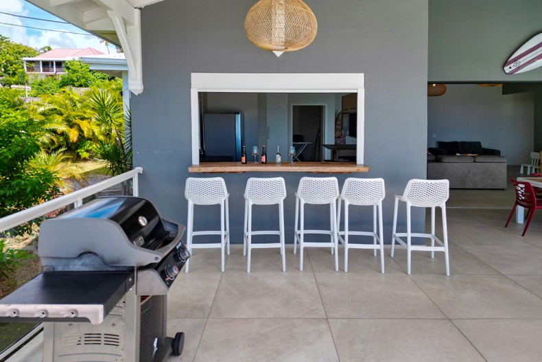 villa Martinique Diamant bar