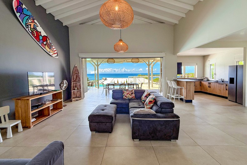 villa Martinique Diamant salon