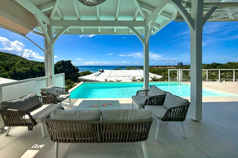 villa Martinique Diamant salon