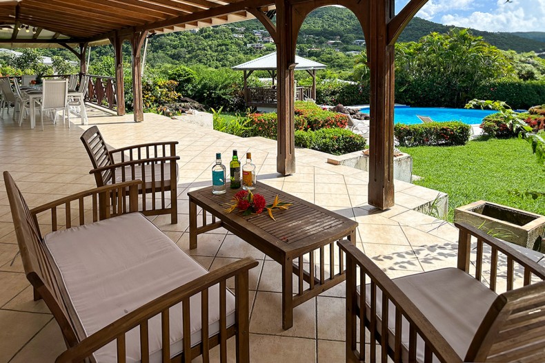 Villa tropical Diamant terrasse