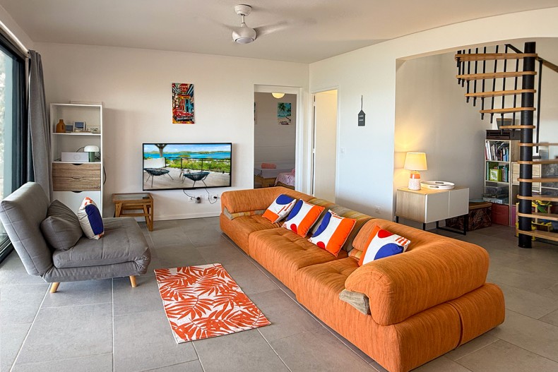 Villa Vues Bleues salon TV
