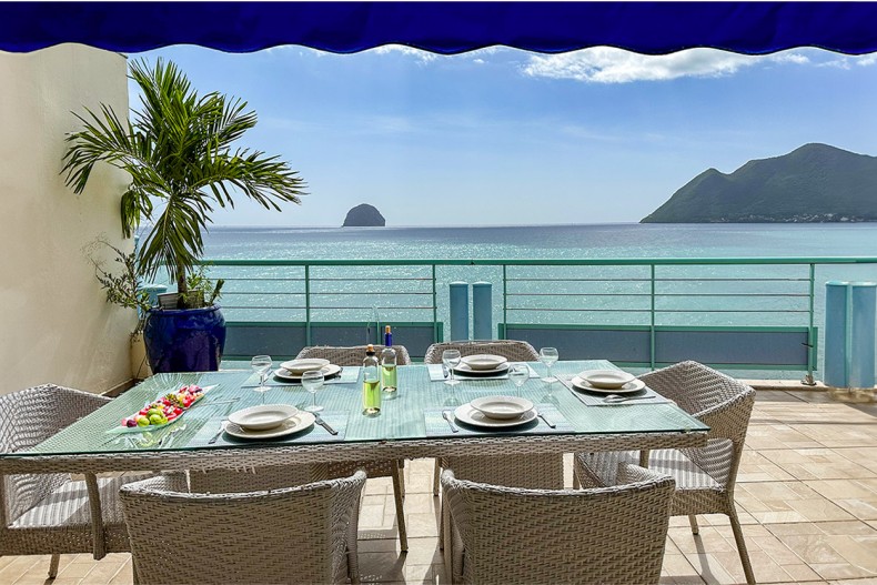 Vue mer Location T4 Anais diamant