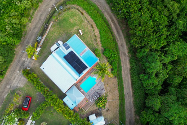 Vue plan villa caravelle Tartane