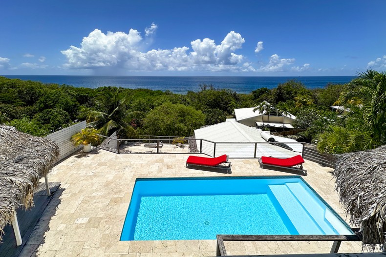 Vue Turquoise Tartane plage des surfeurd