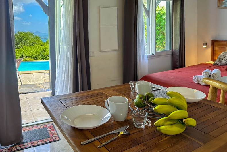 Bungalow ti Papa Diamant vue