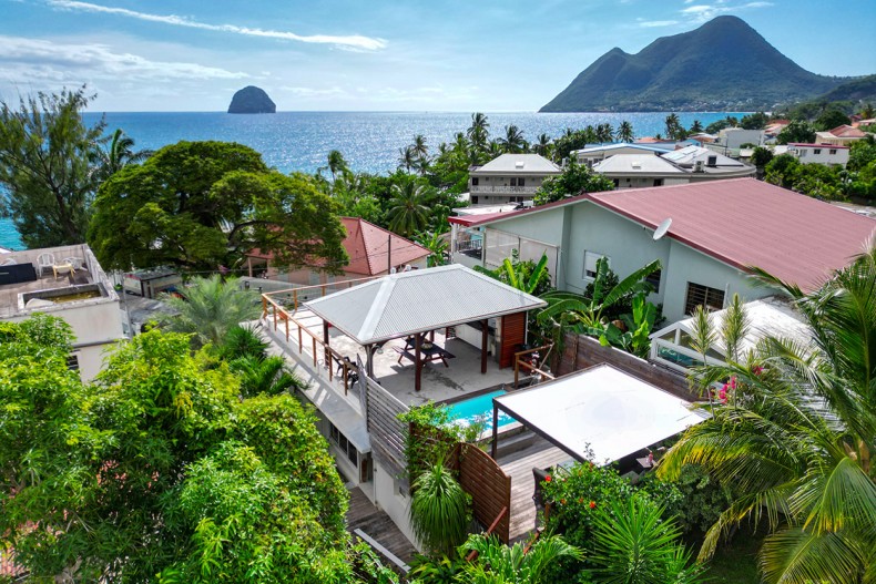 Maison piscine sur le toit du Diamant