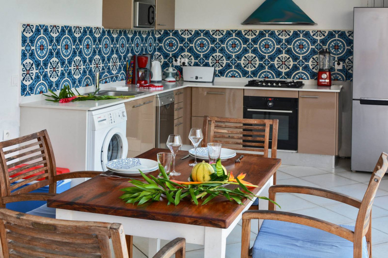 La cuisine sur la terrasse