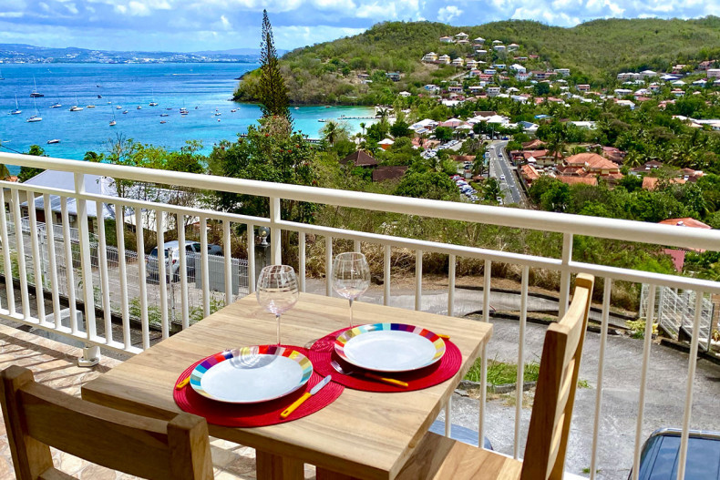 appartement vue mer Trois Ilet