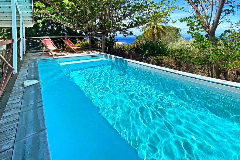 Location Martinique Ti Carbet Maison 3 chambre piscine vue Mer