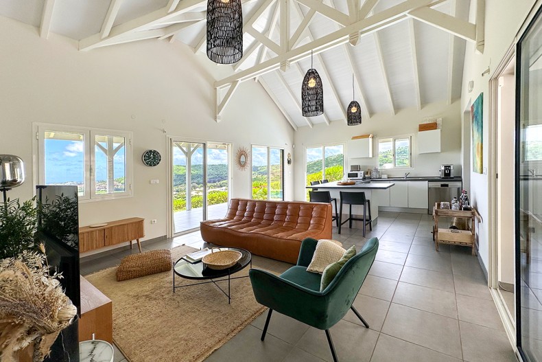 CAÏPI location villa de luxe Martinique le Vauclin salon