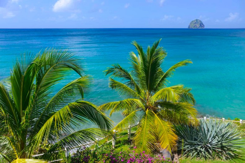 Le rocher du diamant martinique