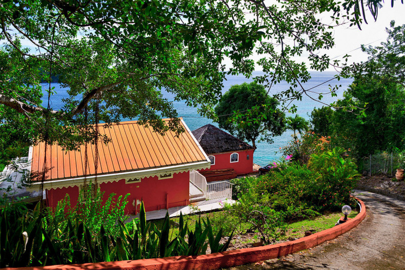 Arrivée à la villa Grand Large vue mer Martinique