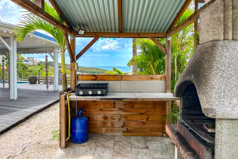 Villa diamant Blanc BBQ