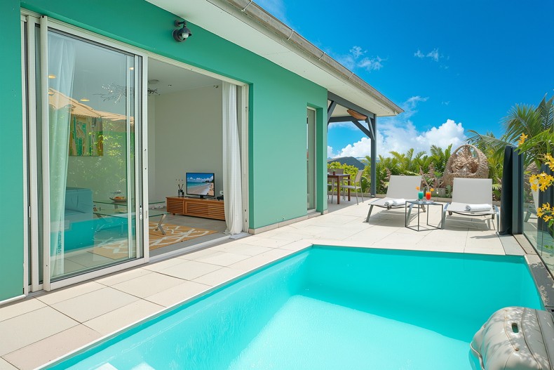 belle petite villa location Trois llets avec piscine