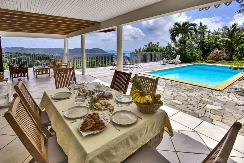 Belle Villa Saine Luce Martinique piscine