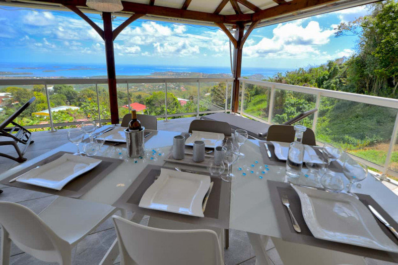 Terrasse vulla de luxe martinique