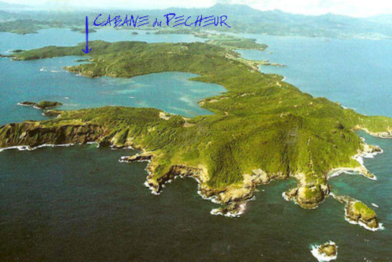 La presqu'ile de la Caravelle vue du ciel