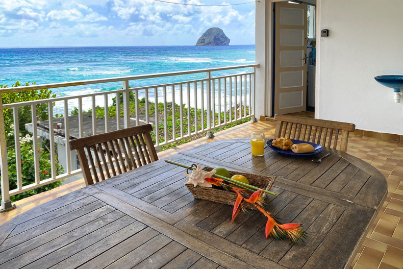 Casa del Mar vue rocher petit déj