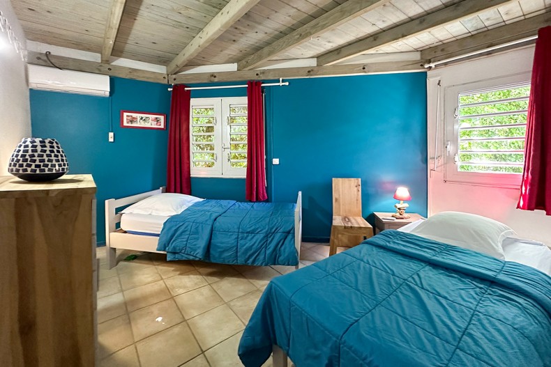 Villa blanc Bleu Trois ilets ch enfants