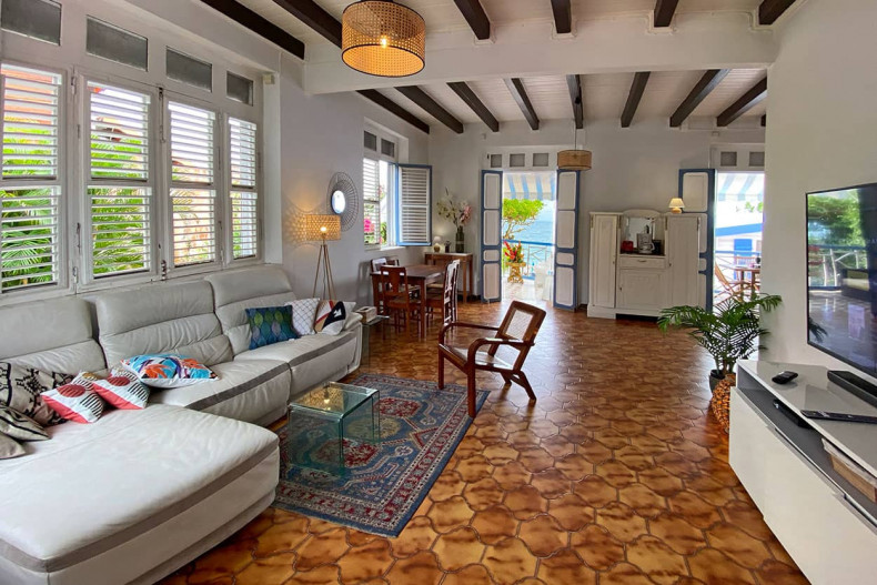Location villa bord de mer la Caraibe diamant