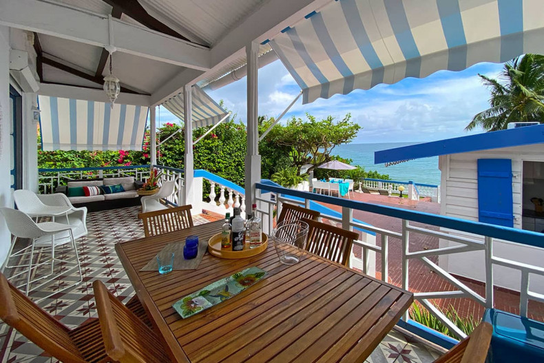 Location villa bord de mer la Caraibe diamant