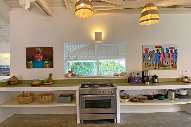 La cuisine Belle Grande villa Tartane Martinique