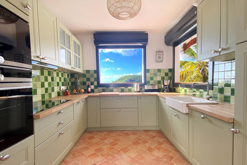 cuisine magnifique villa Anses d arlet Martinique