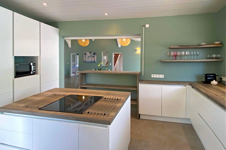 Cuisine villa de luxe martinique